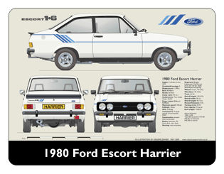 Ford Escort MkII Harrier 1980 Mouse Mat